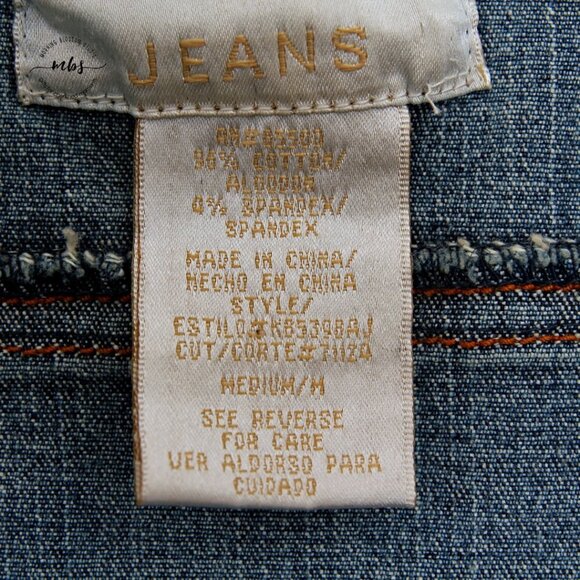 XOXO Denim Faux Fur  Cropped Jacket - Picture 9 of 10